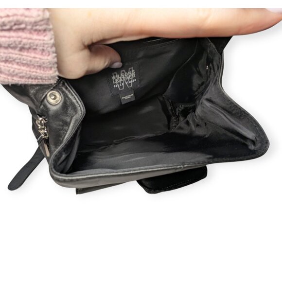 Wilsons Leather Pelle Studio Black Soft Leather Backpack Purse - Picture 16 of 16